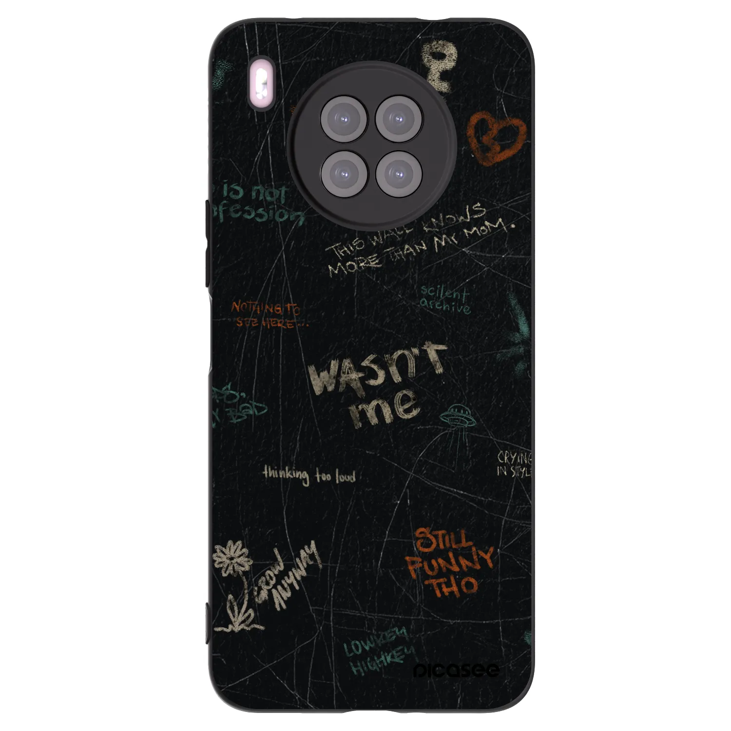 Picasee Huawei Nova 8i Hülle - Schwarzes Silikon - CONFESSION