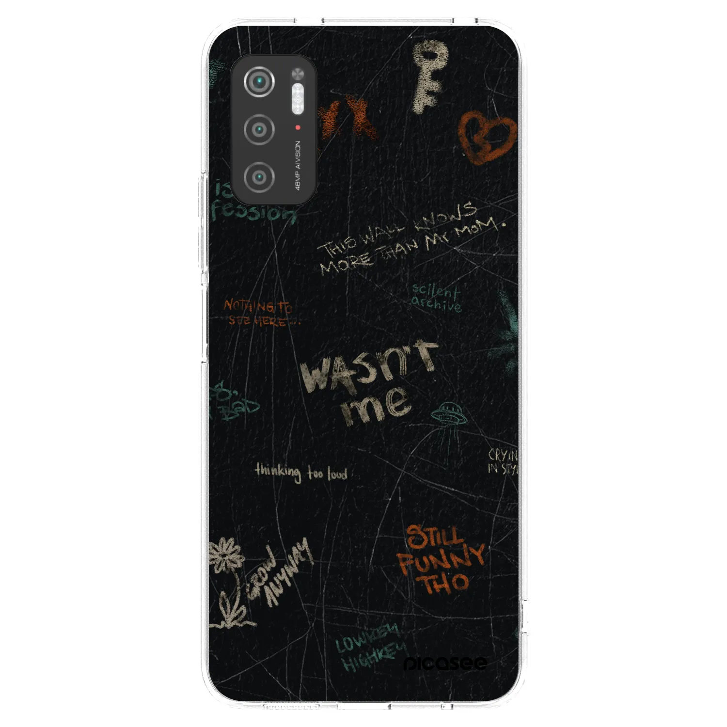 Picasee Xiaomi Poco M3 Pro 5G Hülle - Transparentes Silikon - CONFESSION