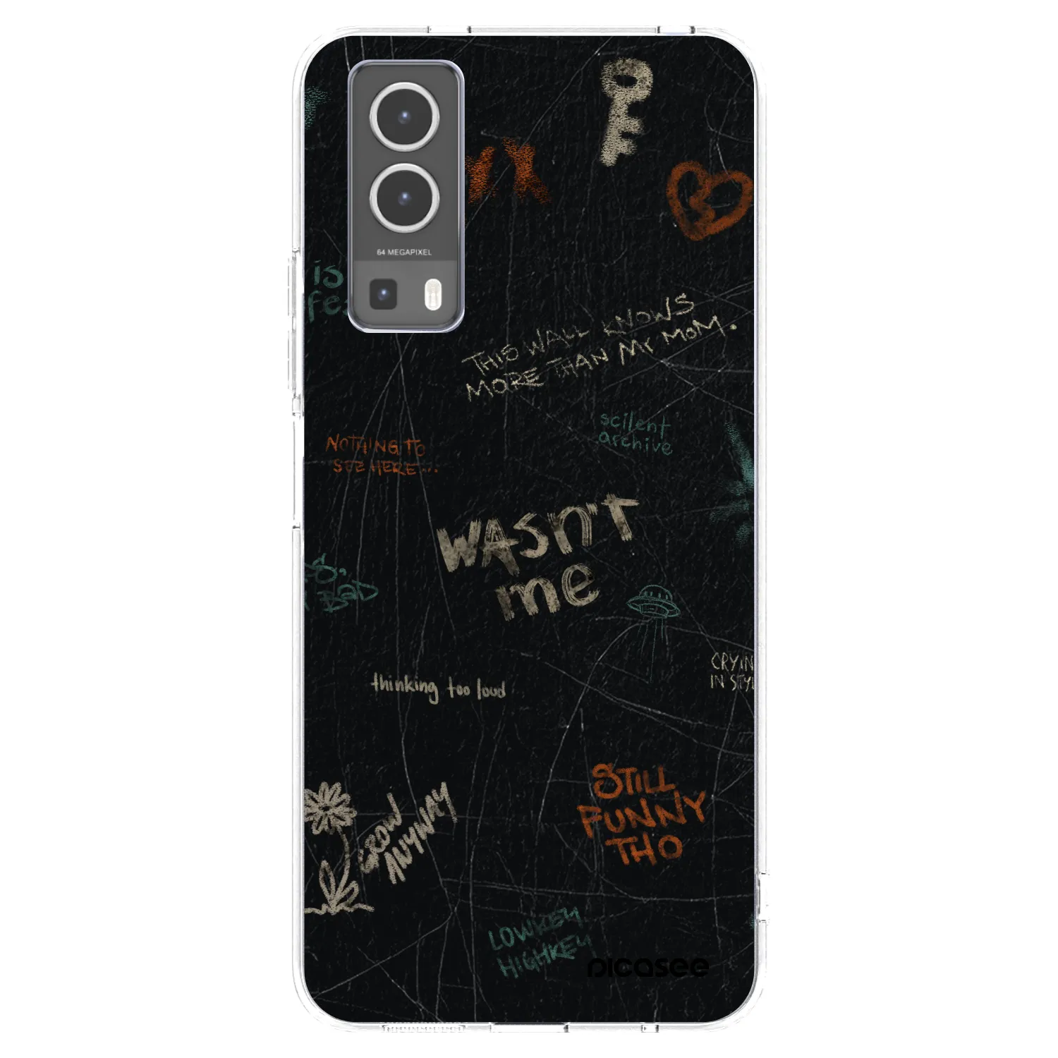 Picasee Vivo Y72 5G Hülle - Transparentes Silikon - CONFESSION