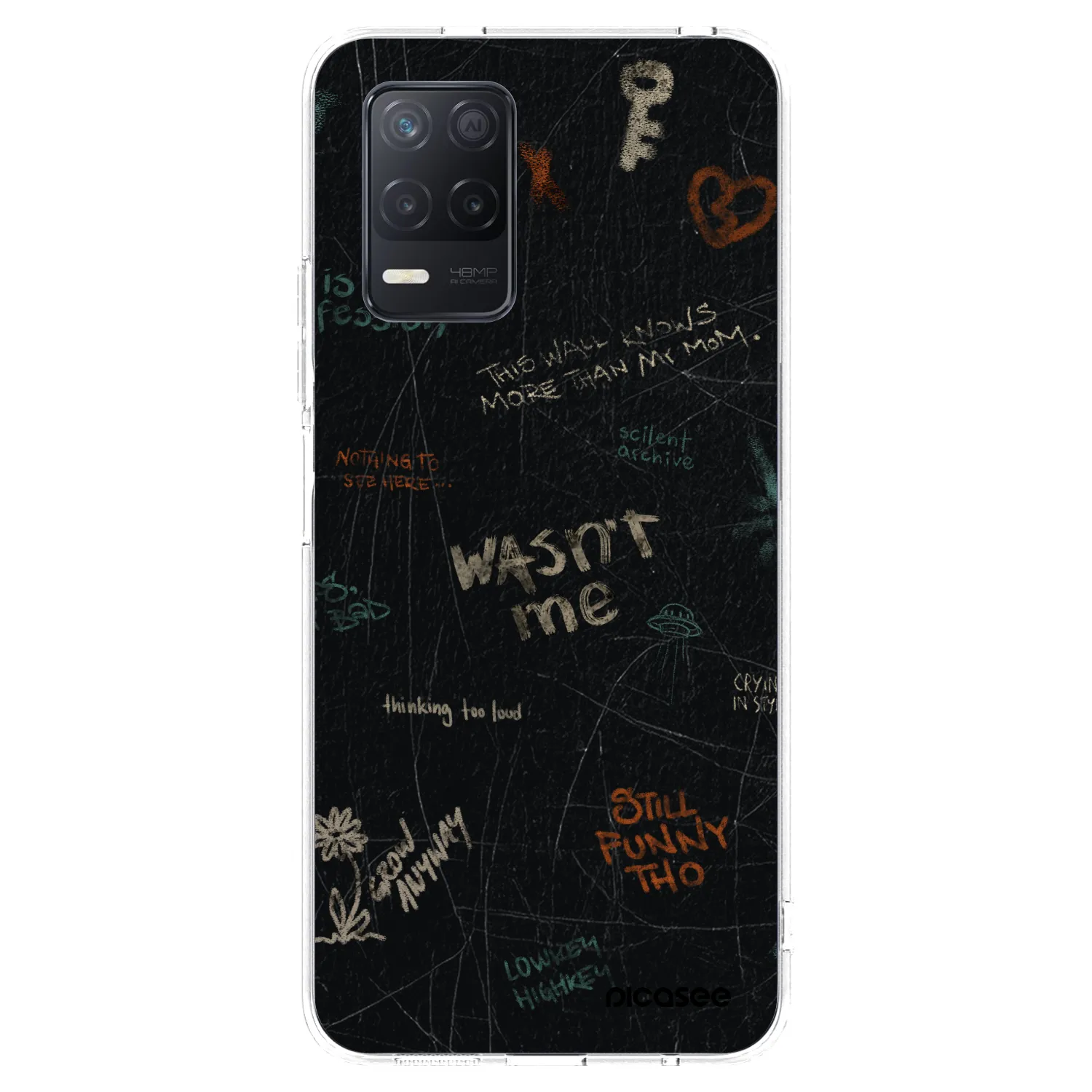 Picasee Realme 8 5G Hülle - Transparentes Silikon - CONFESSION