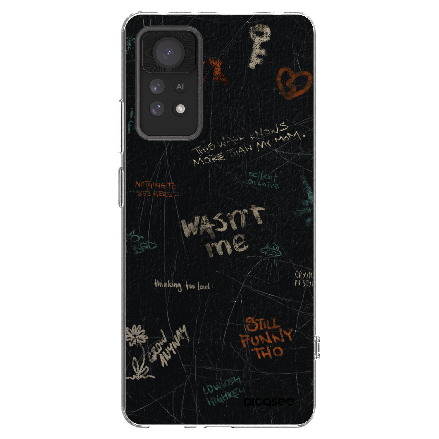 Picasee Xiaomi Redmi Note 11 Pro 5G Hülle - Transparentes Silikon - CONFESSION