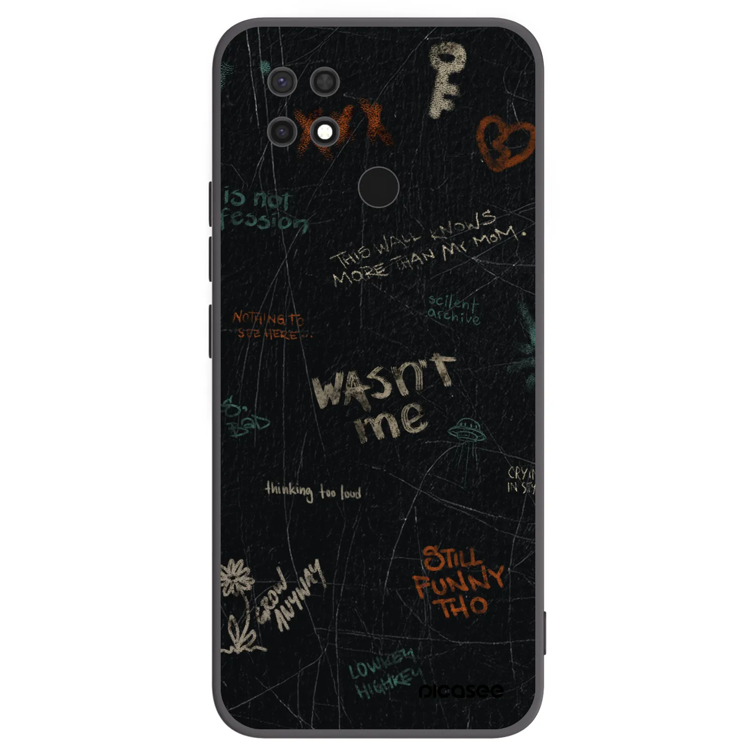 Picasee Xiaomi Redmi 10C Hülle - Schwarzes Silikon - CONFESSION