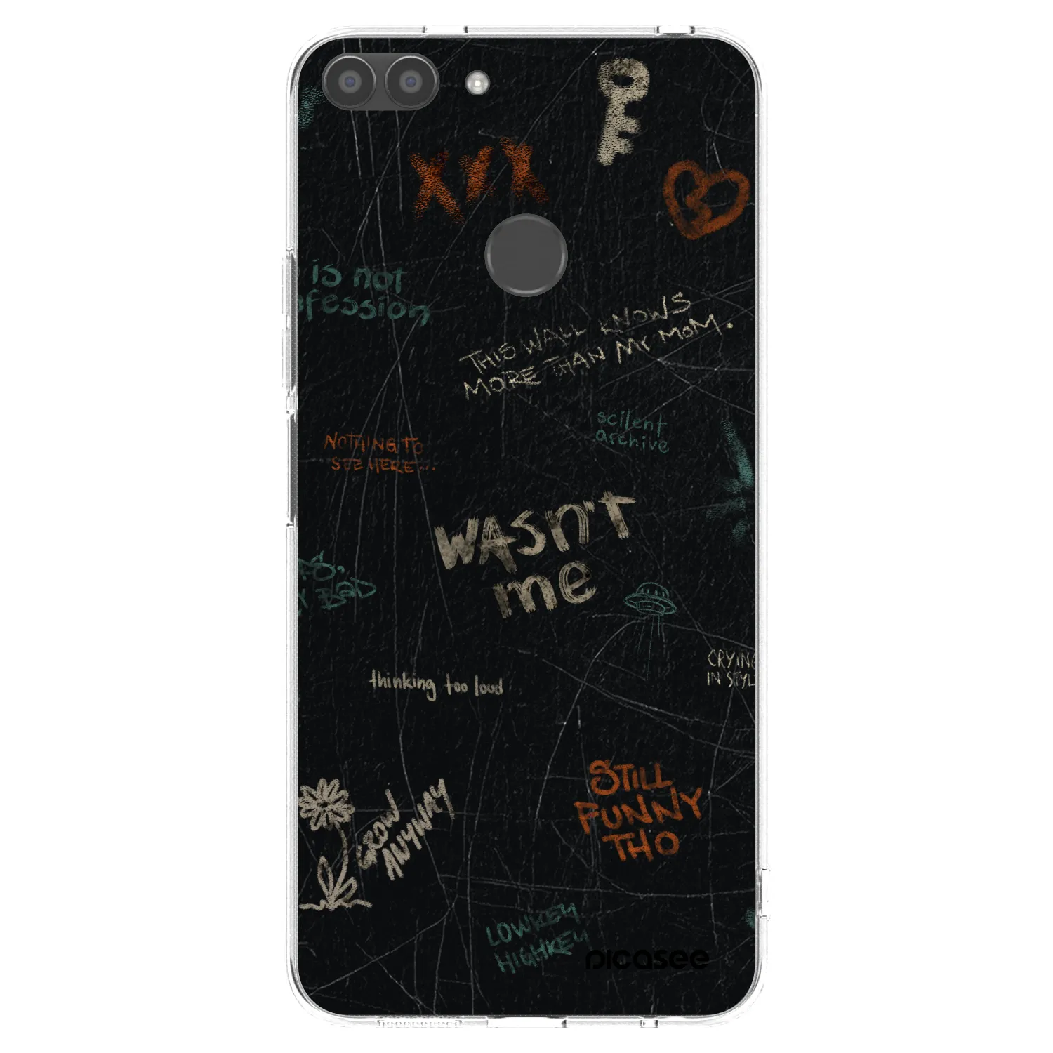 Picasee Huawei P Smart Hülle - Transparentes Silikon - CONFESSION