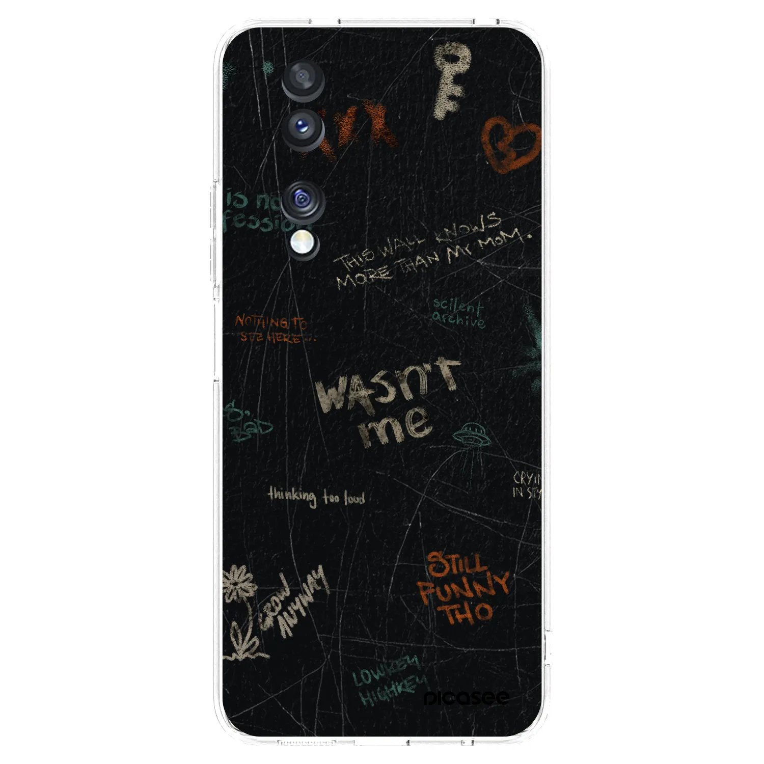 Picasee Honor 70 Hülle - Transparentes Silikon - CONFESSION