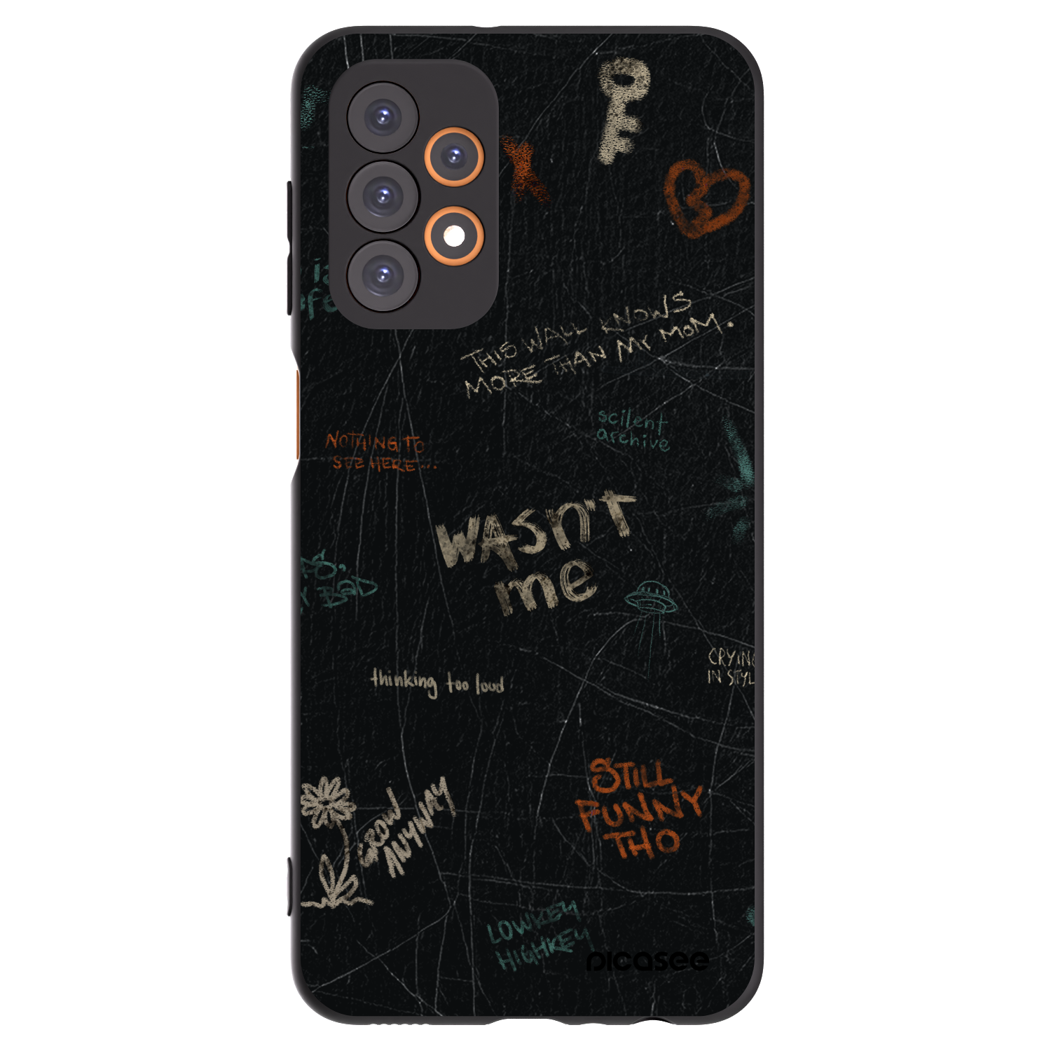 Picasee Samsung Galaxy A23 A236B 5G Hülle - Schwarzes Silikon - CONFESSION