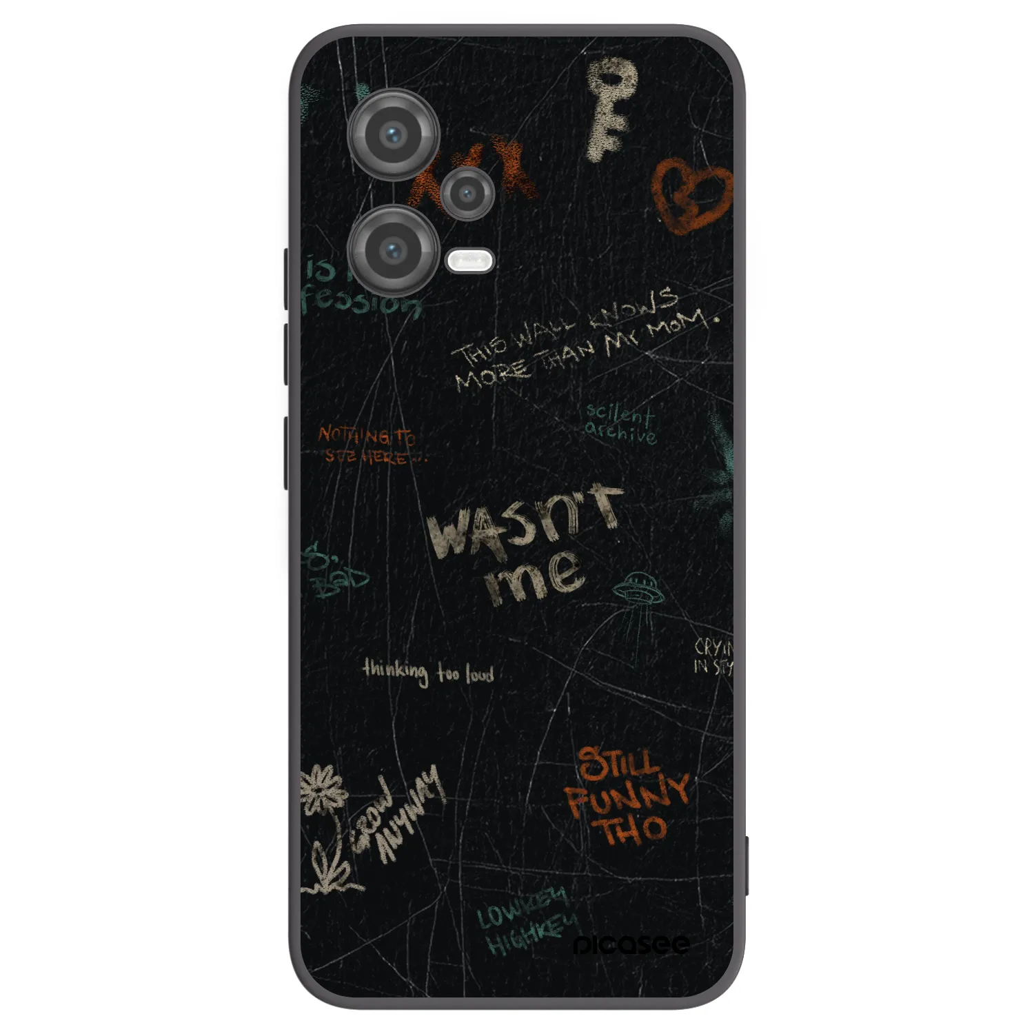 Picasee Xiaomi Poco X5 Hülle - Schwarzes Silikon - CONFESSION