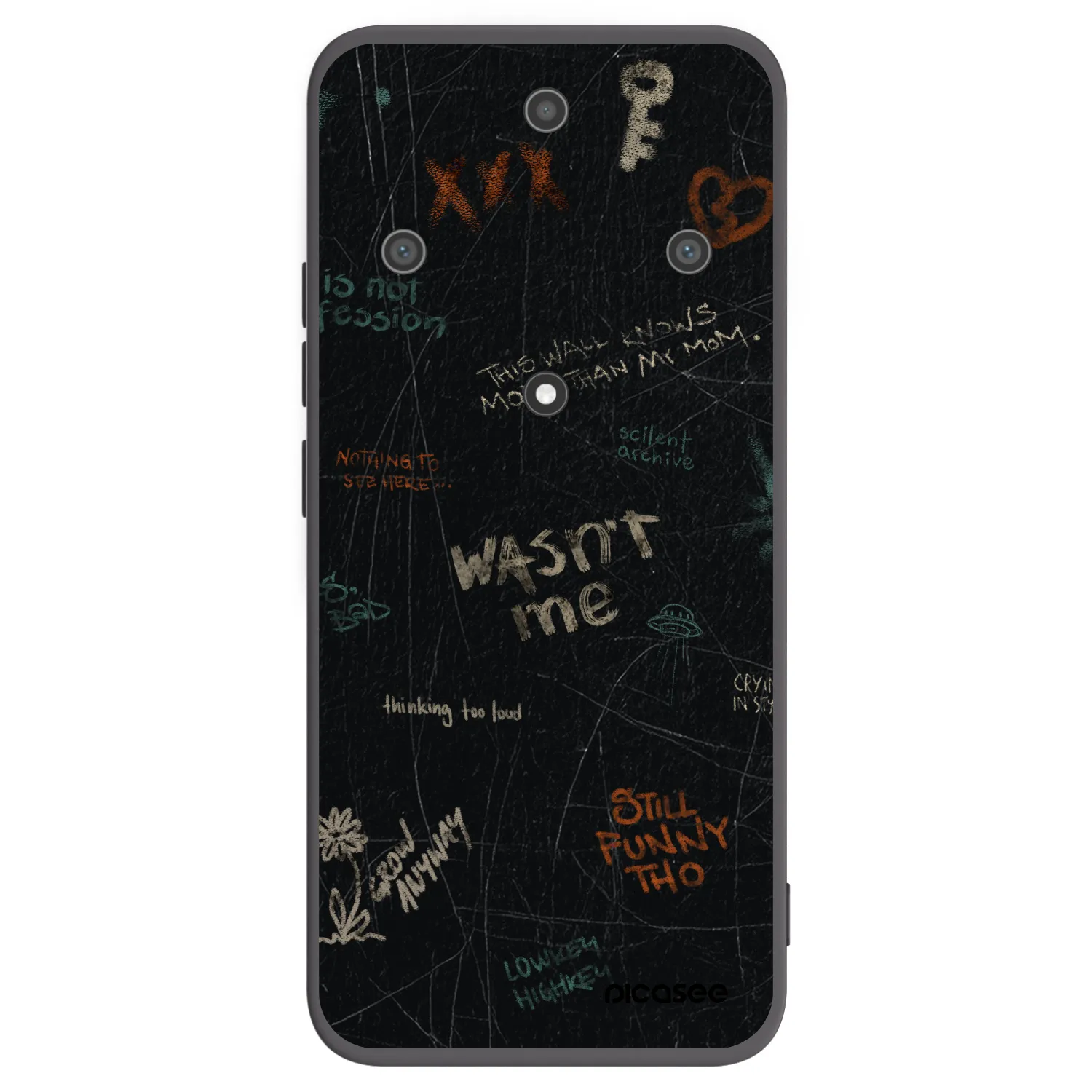 Picasee Honor Magic5 Lite 5G Hülle - Schwarzes Silikon - CONFESSION