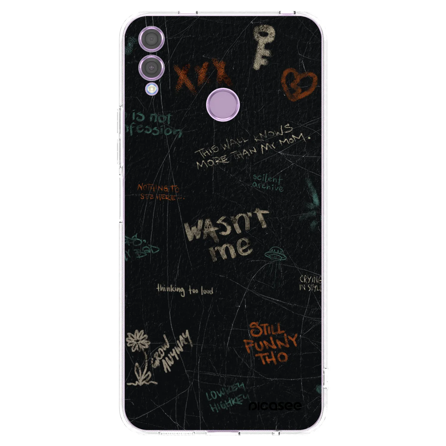 Picasee Honor 8X Hülle - Transparentes Silikon - CONFESSION