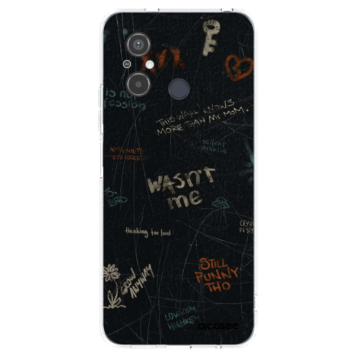 Picasee Xiaomi Redmi 12C Hülle - Transparentes Silikon - CONFESSION