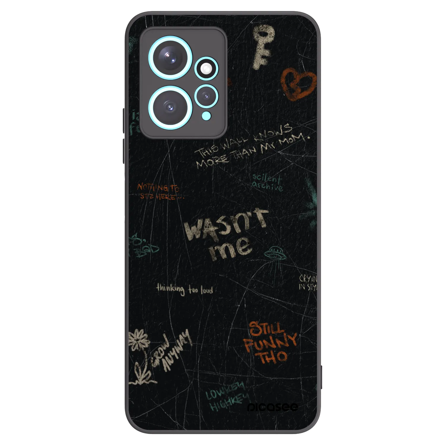 Picasee Xiaomi Redmi Note 12 4G Hülle - Schwarzes Silikon - CONFESSION