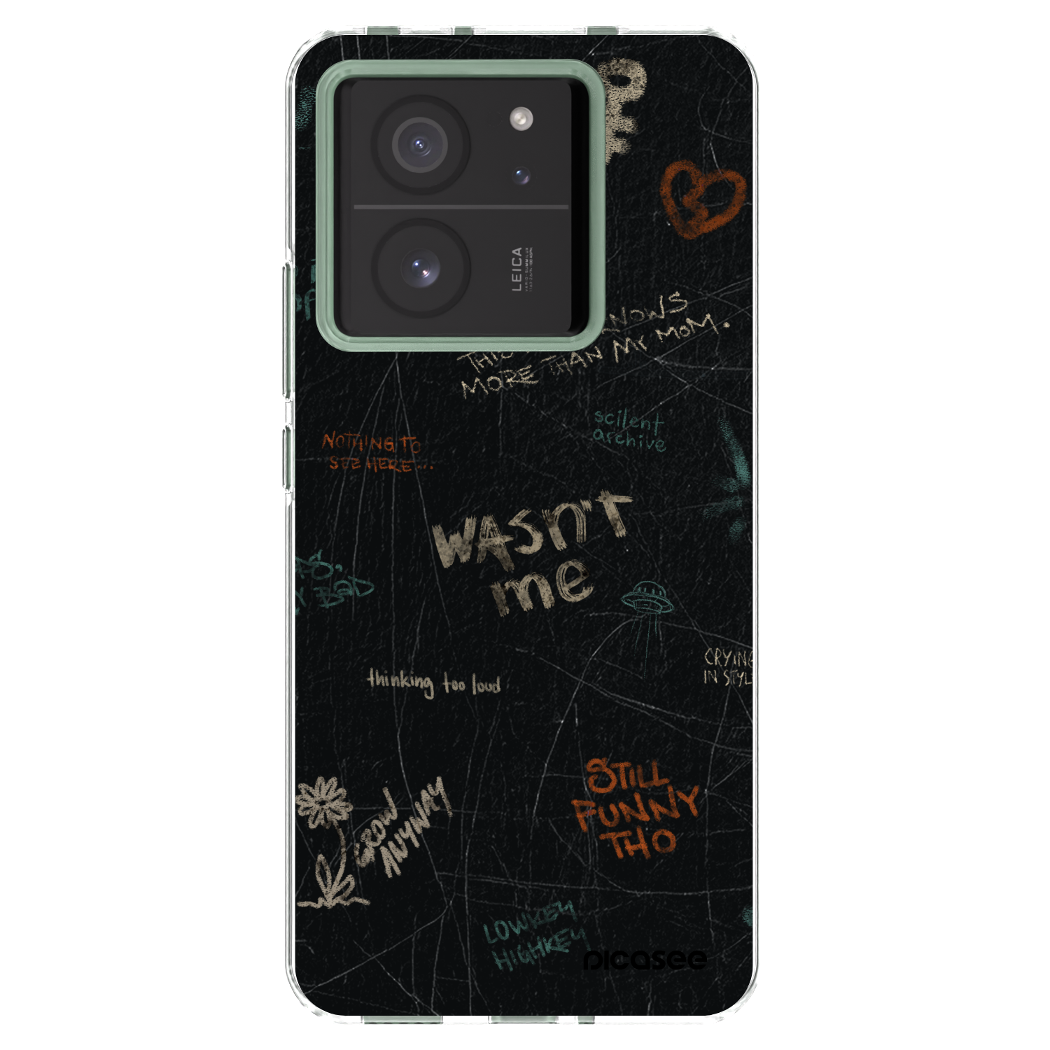 Picasee Xiaomi 13T Pro Hülle - Transparentes Silikon - CONFESSION