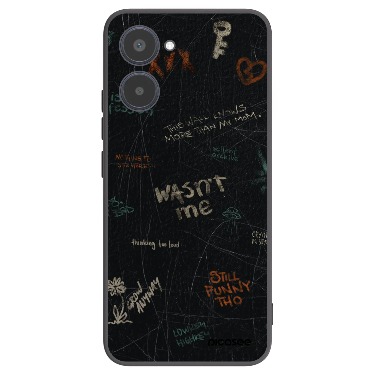 Picasee Realme 10 4G Hülle - Schwarzes Silikon - CONFESSION