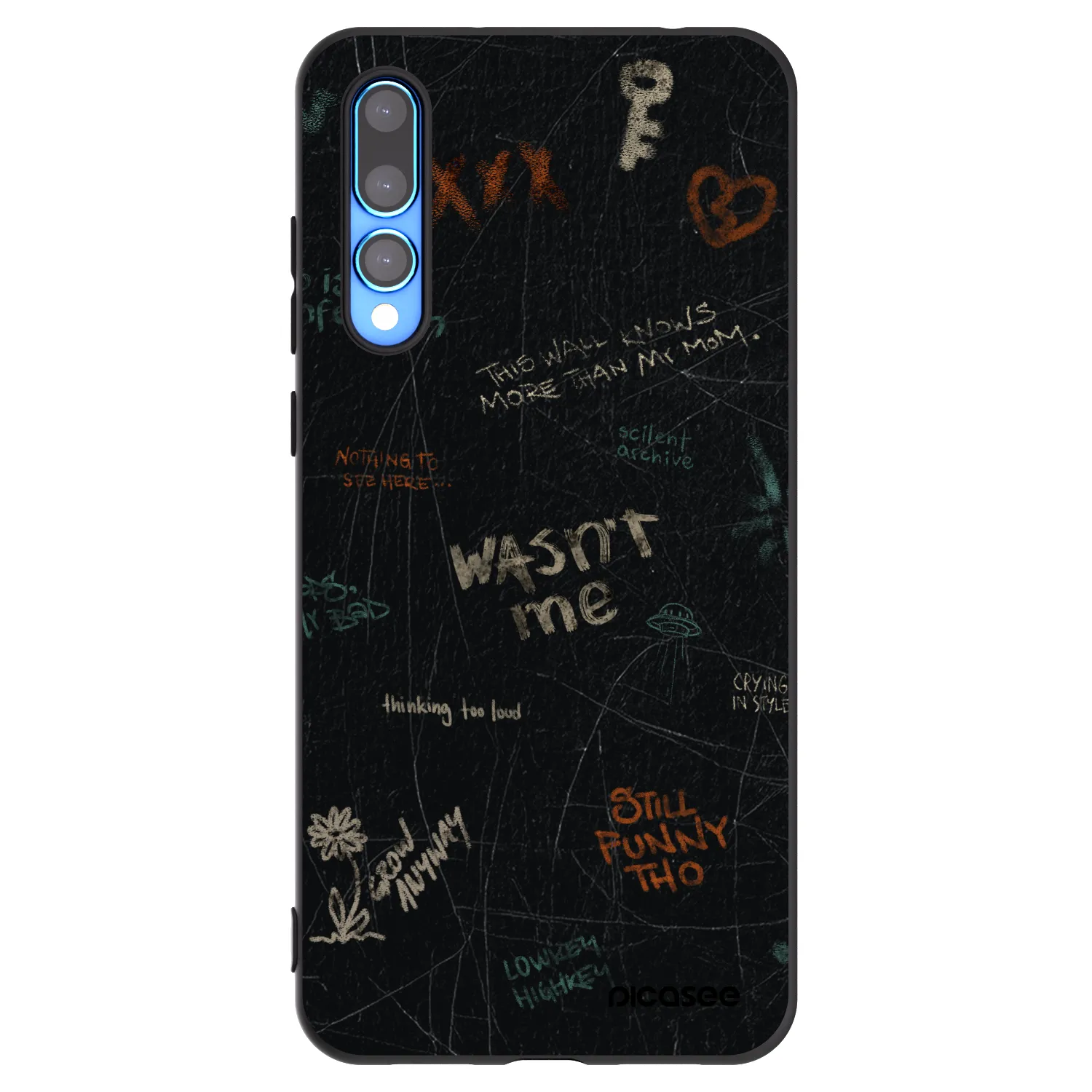 Picasee Huawei P20 Pro Hülle - Schwarzes Silikon - CONFESSION