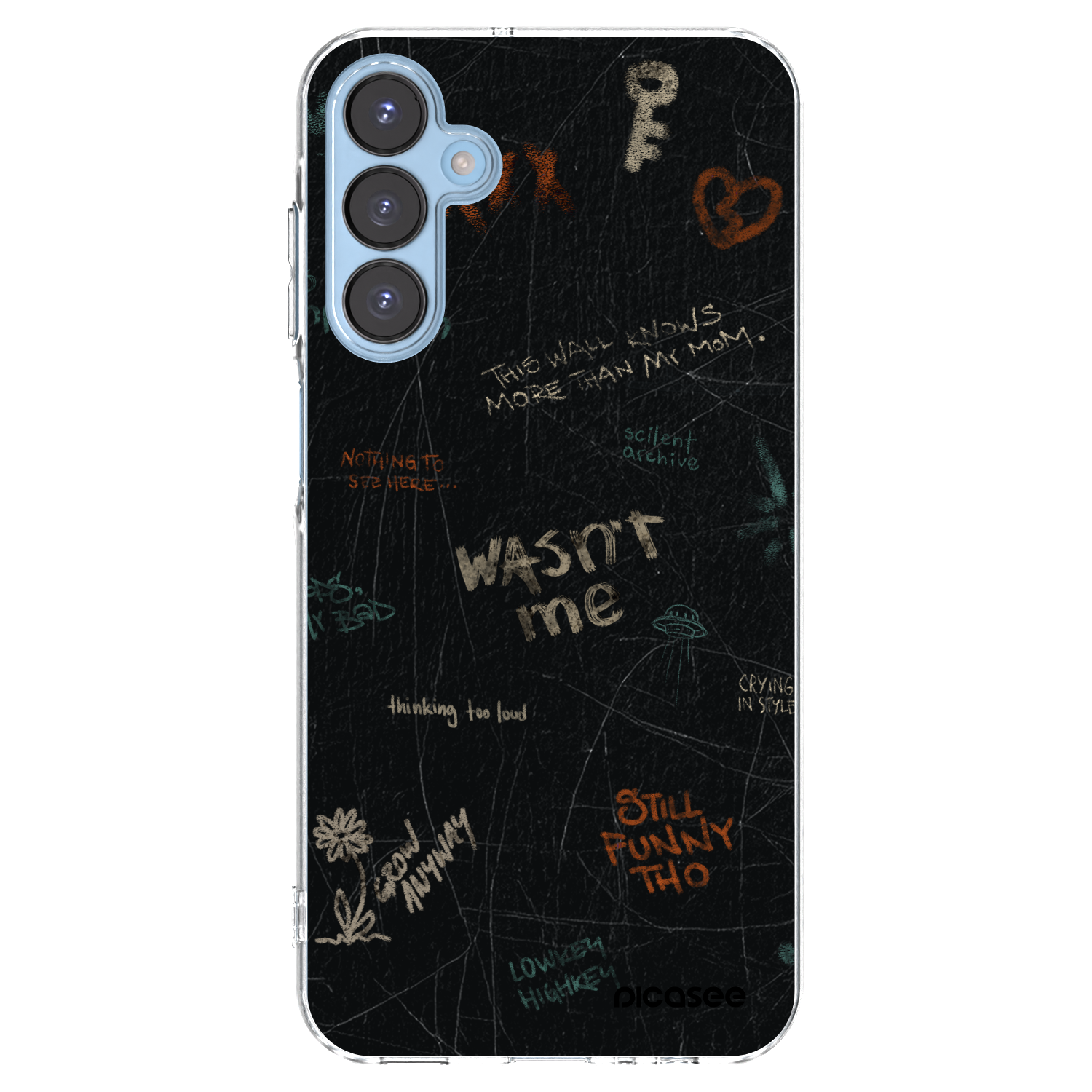 Picasee Samsung Galaxy A15 A156B 5G Hülle - Transparentes Silikon - CONFESSION