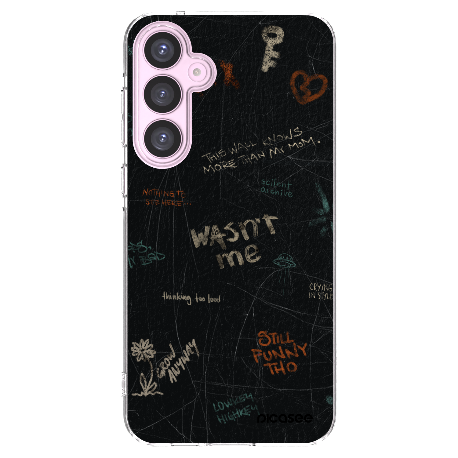 Picasee Samsung Galaxy A55 5G A556B Hülle - Transparentes Silikon - CONFESSION