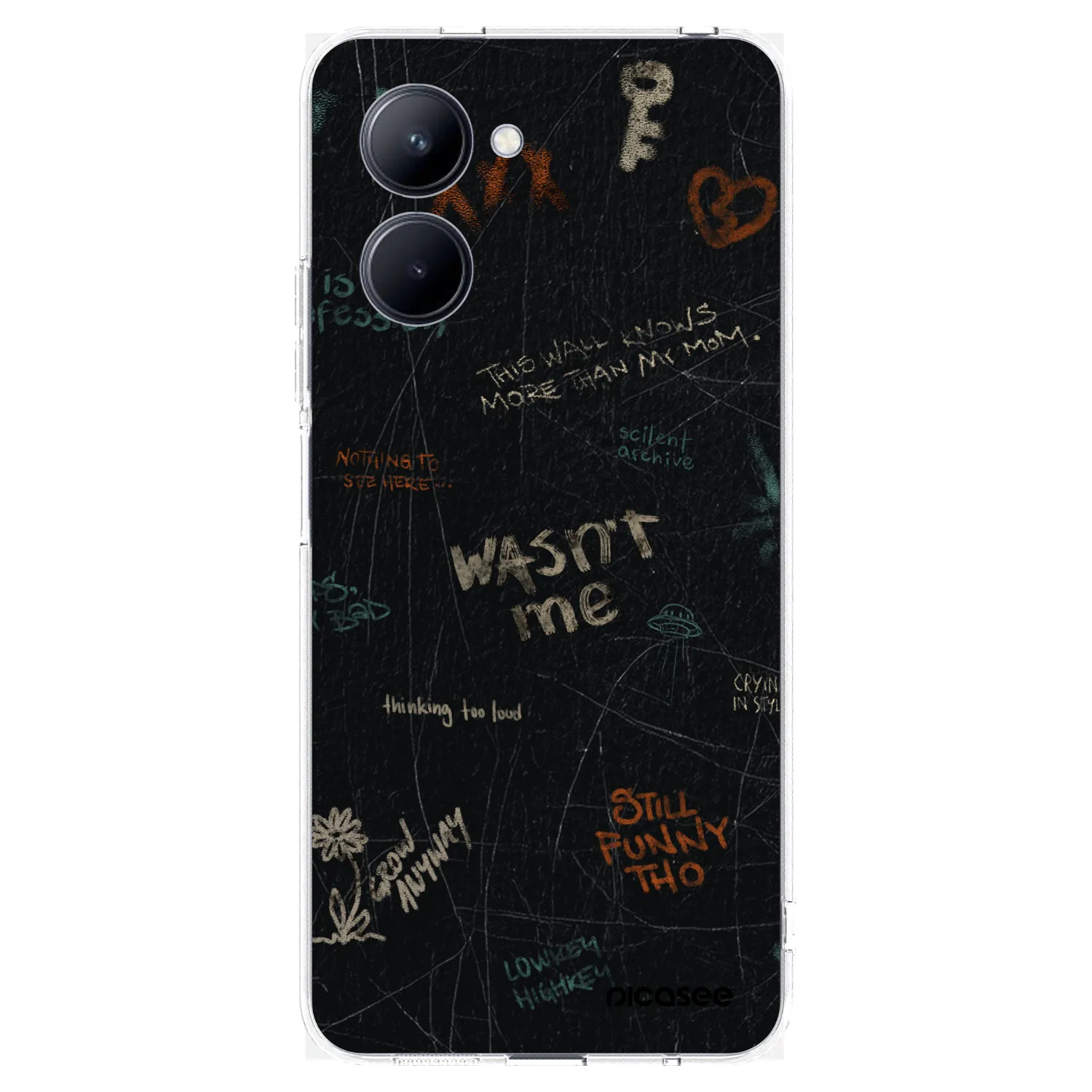 Picasee Realme C33 (2023) Hülle - Transparentes Silikon - CONFESSION