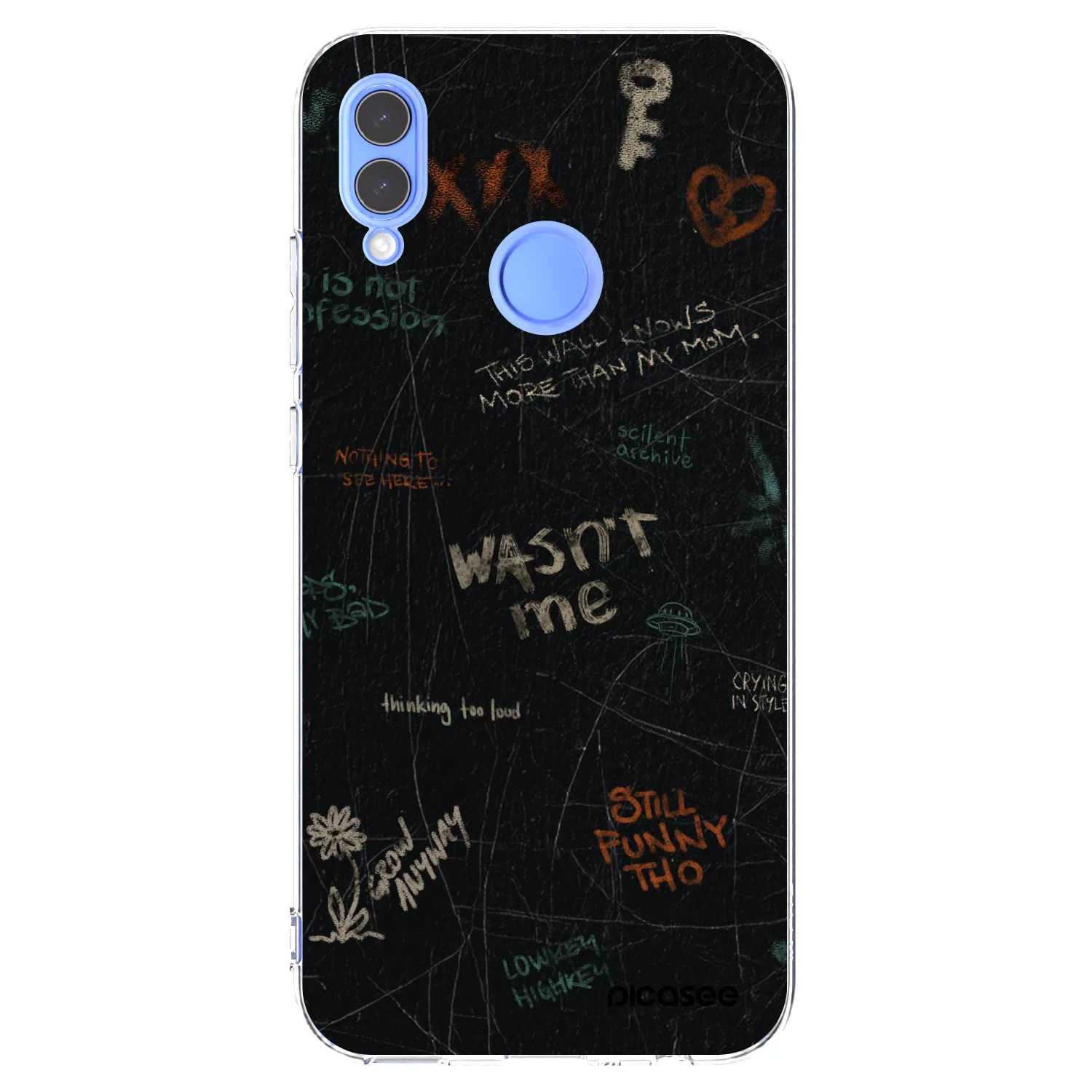 Picasee Huawei P Smart 2019 Hülle - Transparentes Silikon - CONFESSION