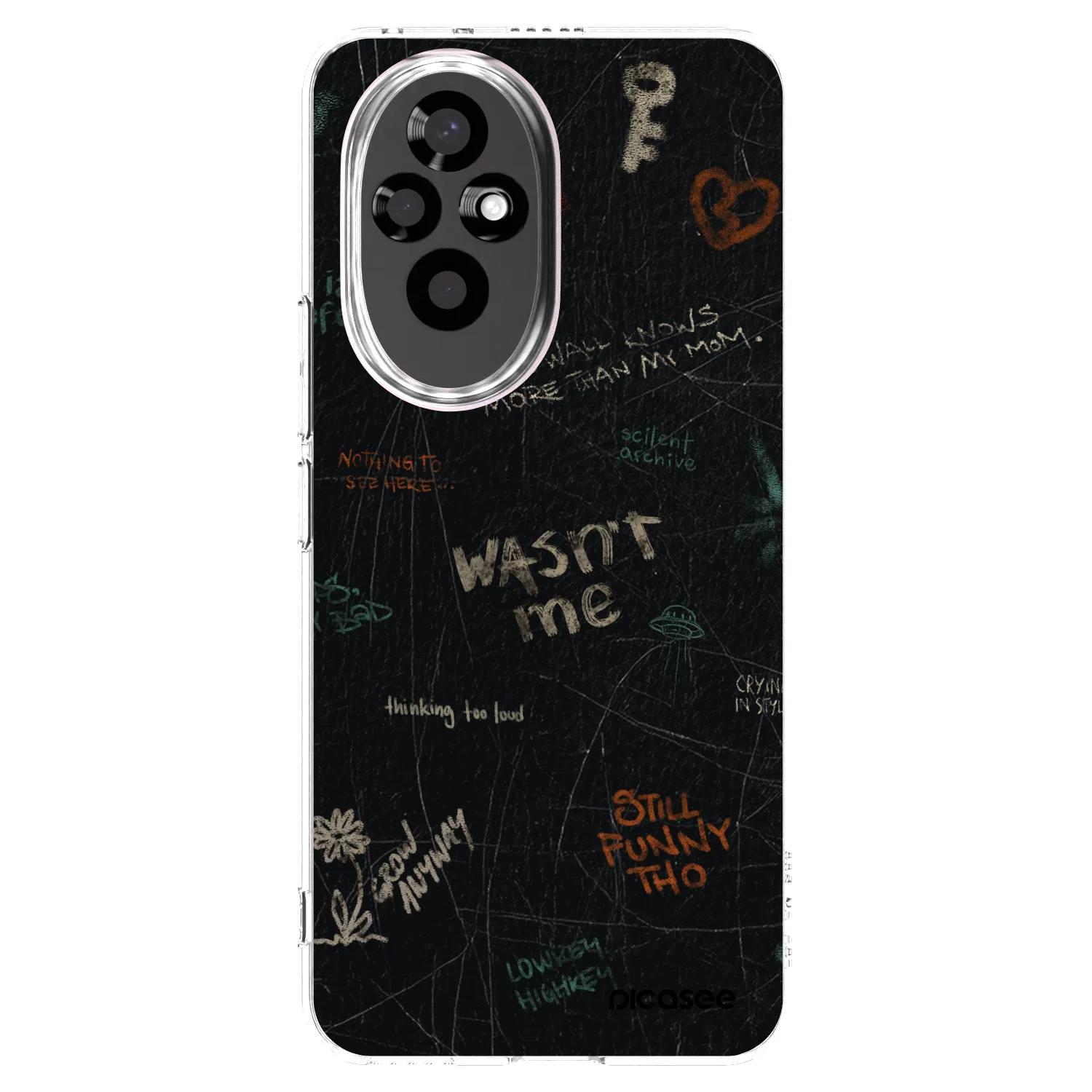 Picasee Honor 200 Pro 5G Hülle - Transparentes Silikon - CONFESSION