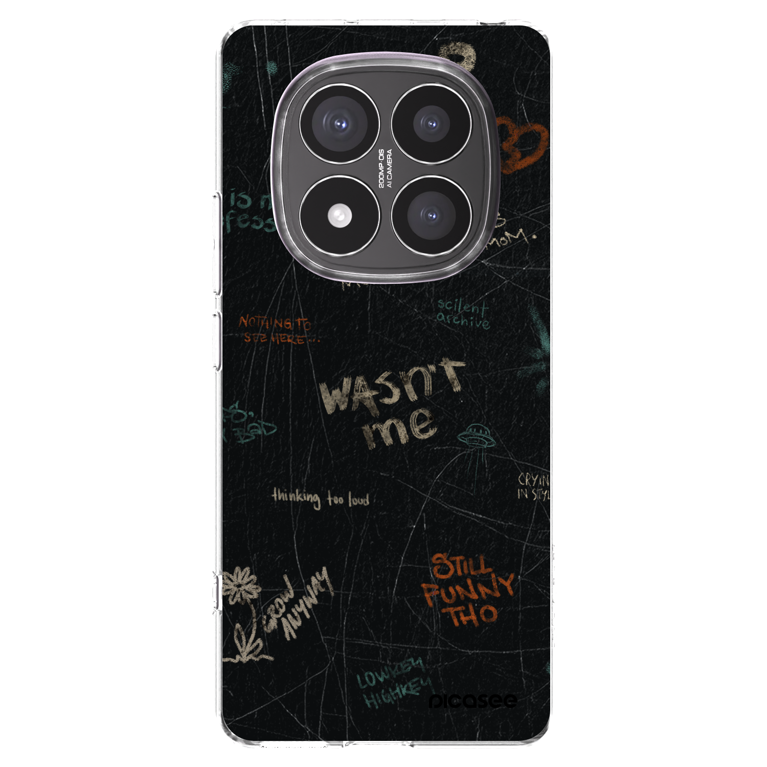 Picasee Xiaomi Redmi Note 14 Pro+ 5G Hülle - Transparentes Silikon - CONFESSION