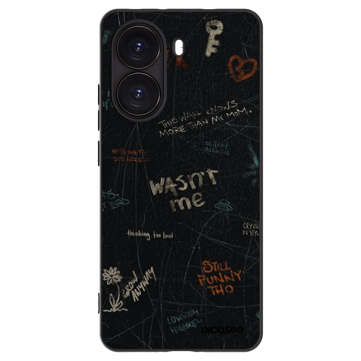 Picasee Xiaomi Poco X7 Pro 5G Hülle - Schwarzes Silikon - CONFESSION