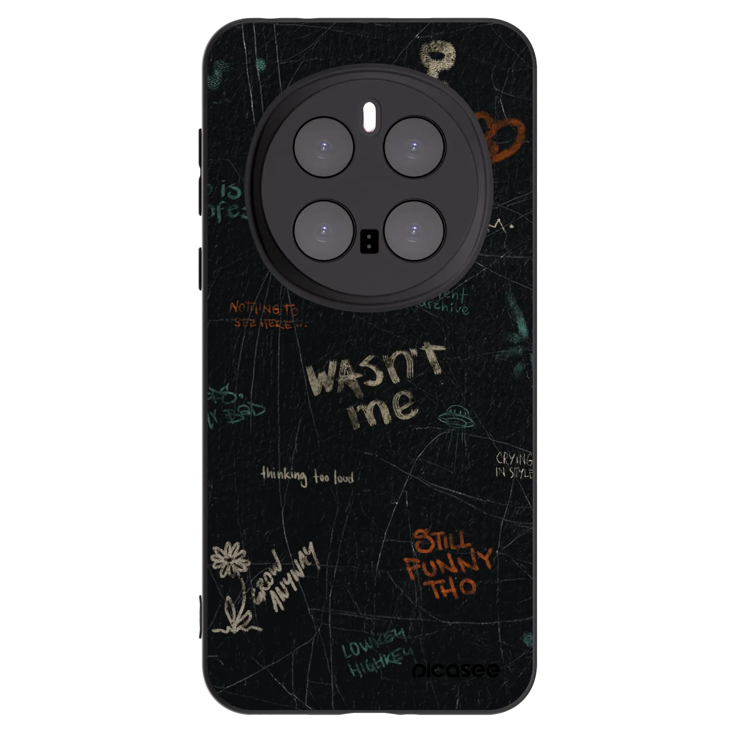 Picasee Honor Magic7 Pro 5G Hülle - Schwarzes Silikon - CONFESSION