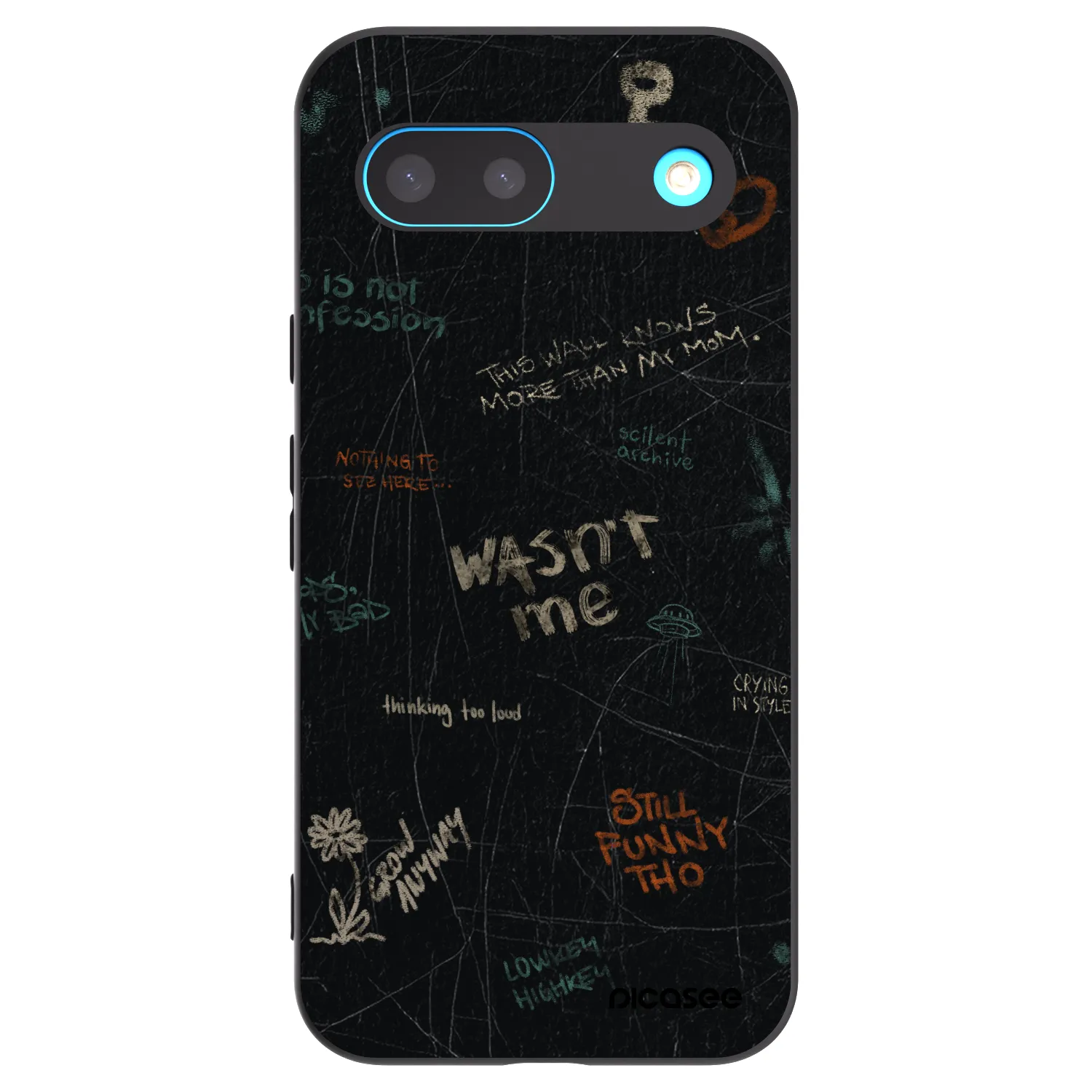 Picasee Google Pixel 8 Hülle - Schwarzes Silikon - CONFESSION