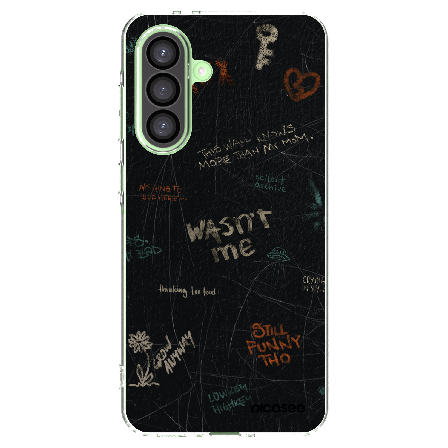 Picasee Samsung Galaxy A26 5G A266B Hülle - Transparentes Silikon - CONFESSION