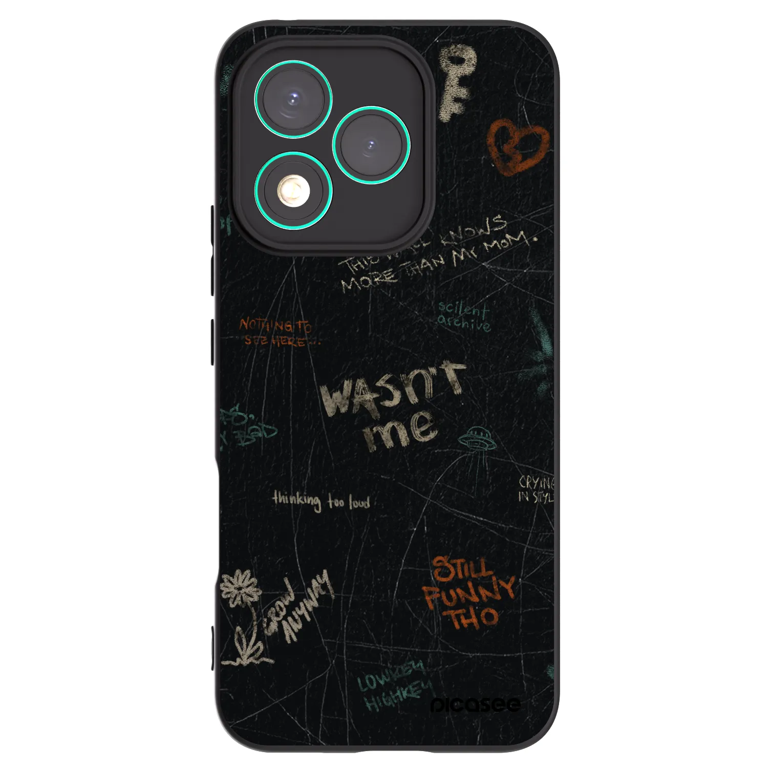 Picasee Honor 400 Lite 5G Hülle - Schwarzes Silikon - CONFESSION