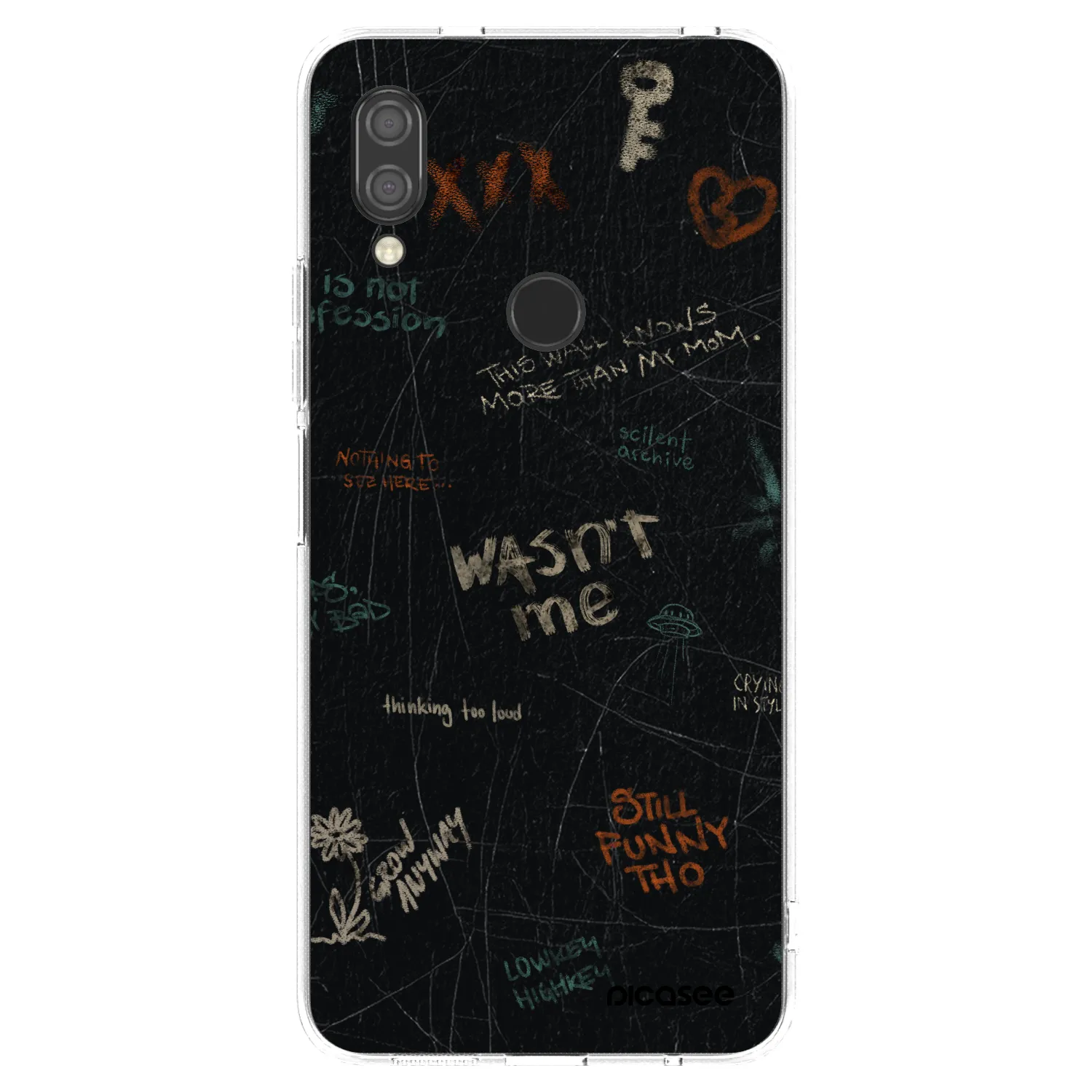 Picasee Xiaomi Redmi 7 Hülle - Transparentes Silikon - CONFESSION