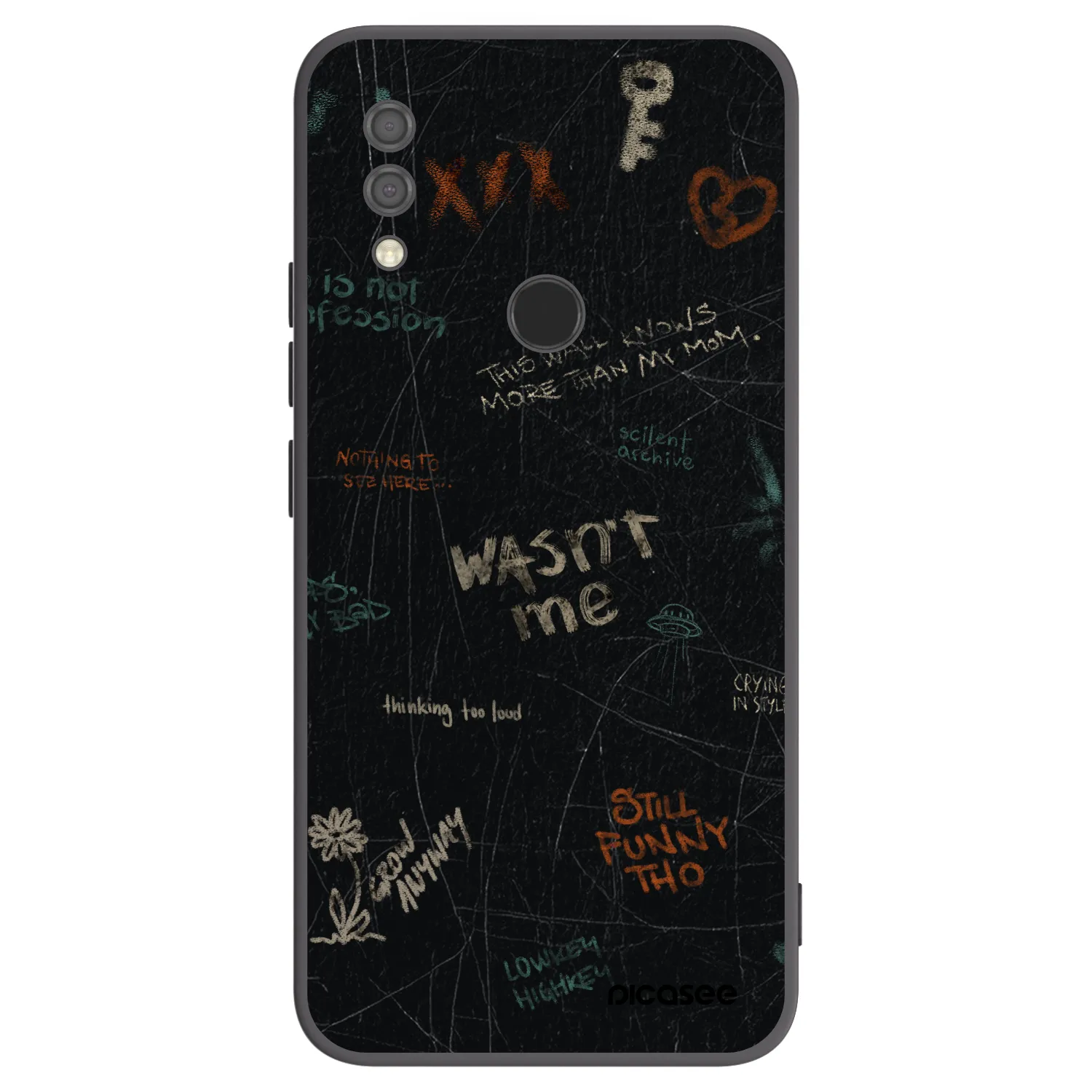 Picasee Xiaomi Redmi 7 Hülle - Schwarzes Silikon - CONFESSION