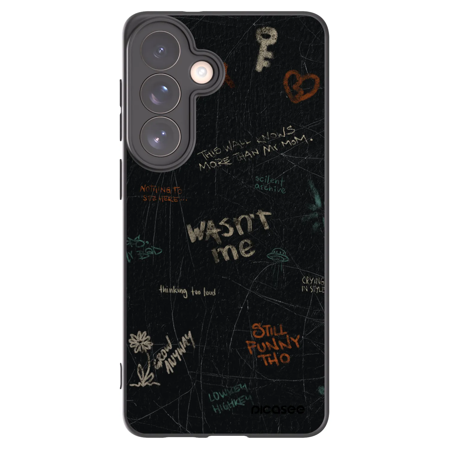 Picasee Samsung Galaxy S26+ Hülle - Schwarzes Silikon - CONFESSION