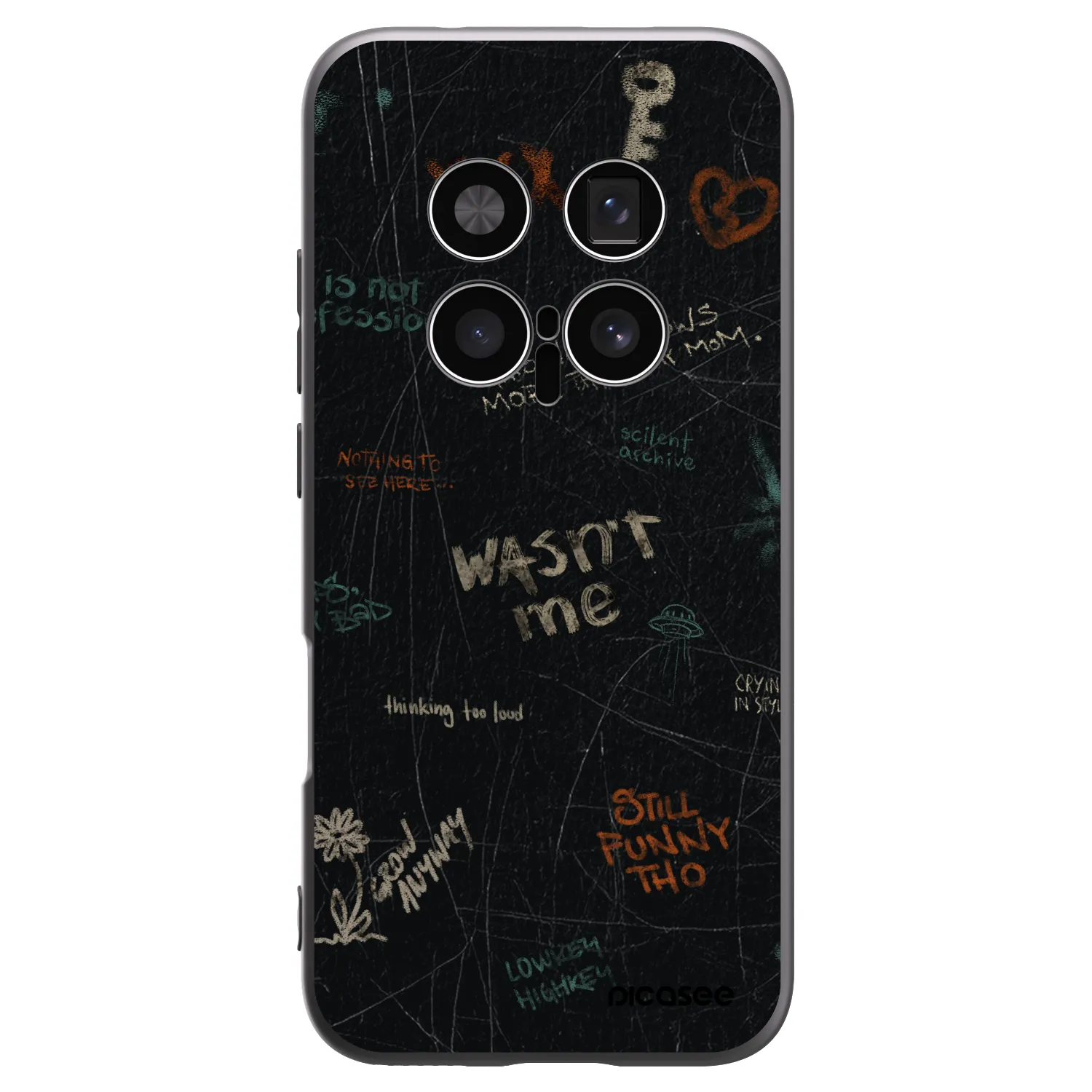 Picasee Honor Magic8 Pro 5G Hülle - Schwarzes Silikon - CONFESSION