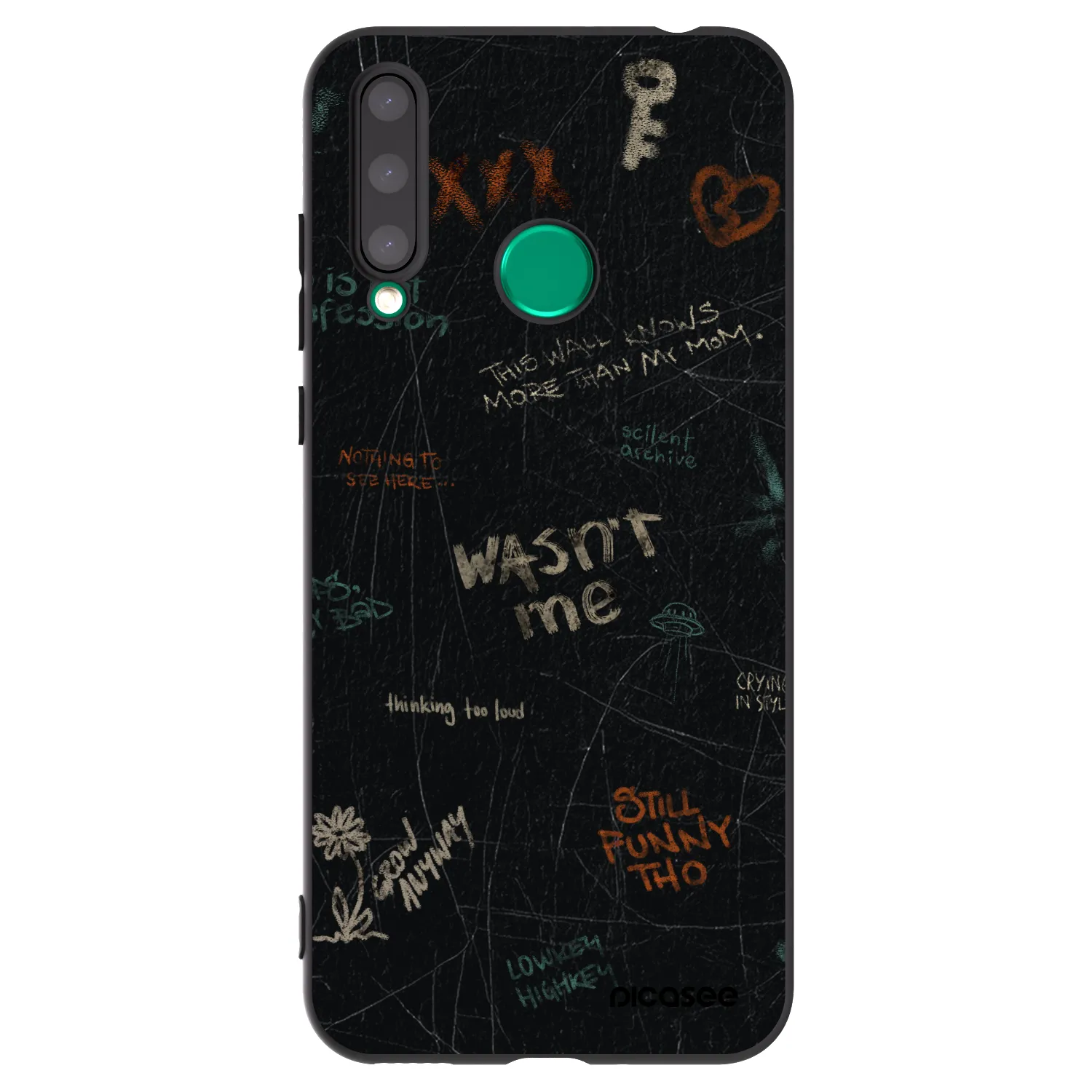 Picasee Honor 20 Lite Hülle - Schwarzes Silikon - CONFESSION