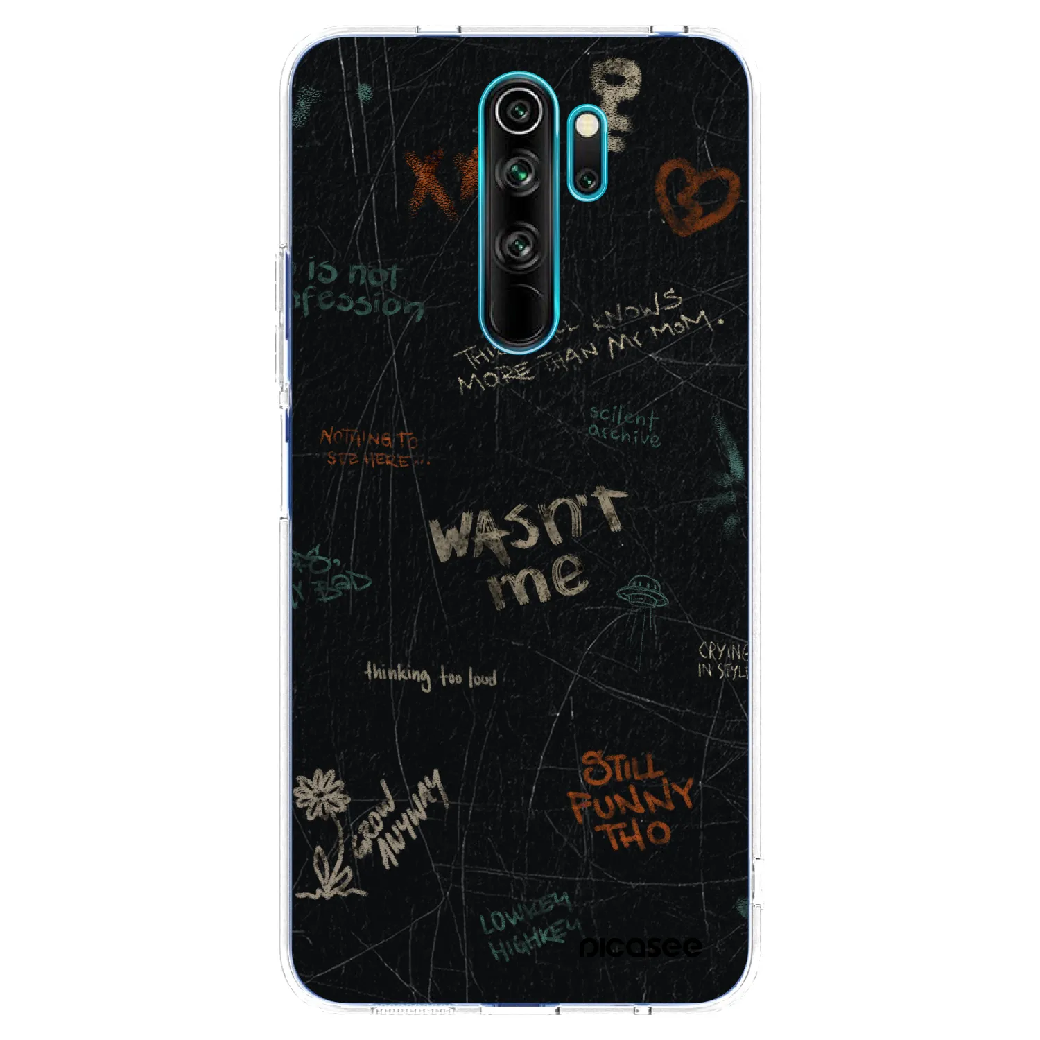 Picasee Xiaomi Redmi Note 8 Pro Hülle - Transparentes Silikon - CONFESSION