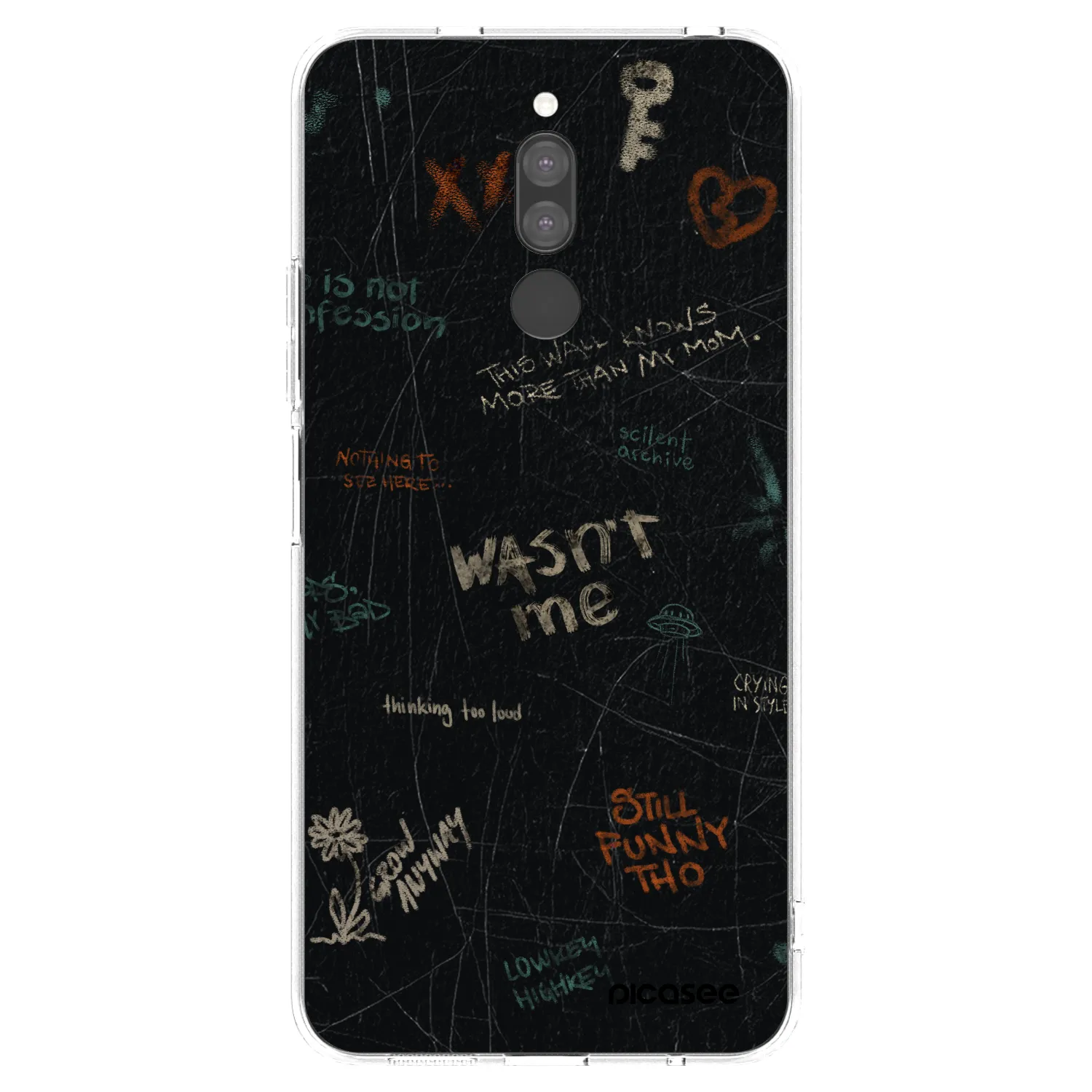 Picasee Xiaomi Redmi 8 Hülle - Transparentes Silikon - CONFESSION