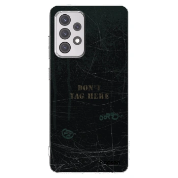 Picasee Samsung Galaxy A52 5G A525F Hülle - Transparentes Silikon - DON´T TAG