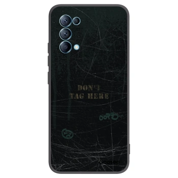 Picasee OPPO Reno 5 5G Hülle - Schwarzes Silikon - DON´T TAG