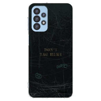Picasee Samsung Galaxy A23 A235F 4G Hülle - Transparentes Silikon - DON´T TAG