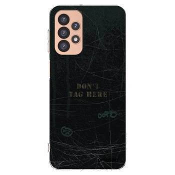Picasee Samsung Galaxy A23 A236B 5G Hülle - Transparentes Silikon - DON´T TAG