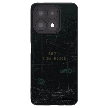 Picasee Honor X8a Hülle - Schwarzes Silikon - DON´T TAG