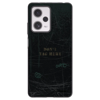 Picasee Xiaomi Redmi Note 12 Pro+ 5G Hülle - Schwarzes Silikon - DON´T TAG