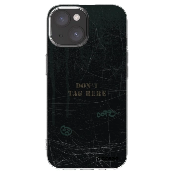 Picasee Apple iPhone 15 Hülle - Transparentes Silikon - DON´T TAG