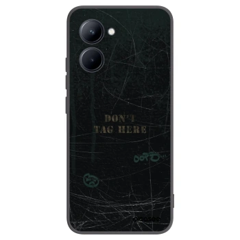 Picasee Realme C33 (2023) Hülle - Schwarzes Silikon - DON´T TAG