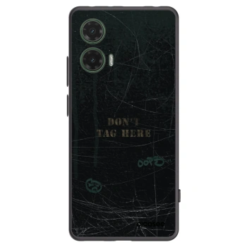 Picasee Motorola Moto G35 5G Hülle - Schwarzes Silikon - DON´T TAG