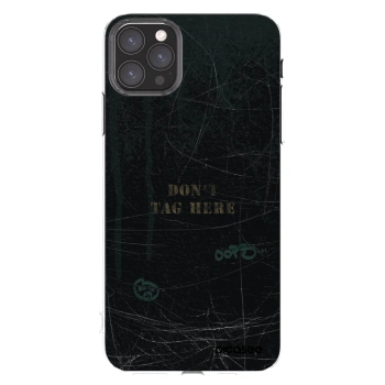 Picasee Apple iPhone 11 Pro Max Hülle - Transparentes Silikon - DON´T TAG