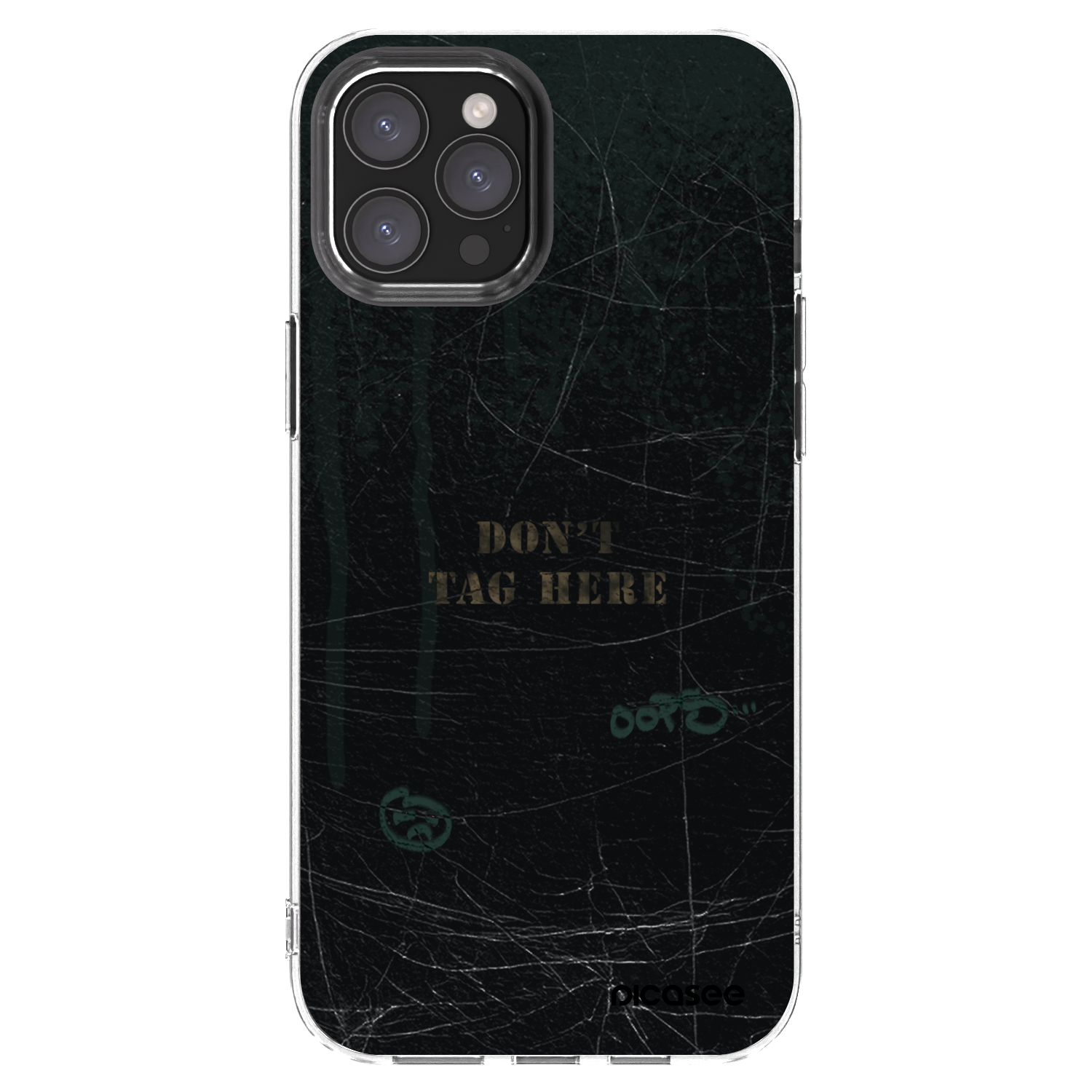 Picasee Apple iPhone 12 Pro Max Hülle - Transparentes Silikon - DON´T TAG