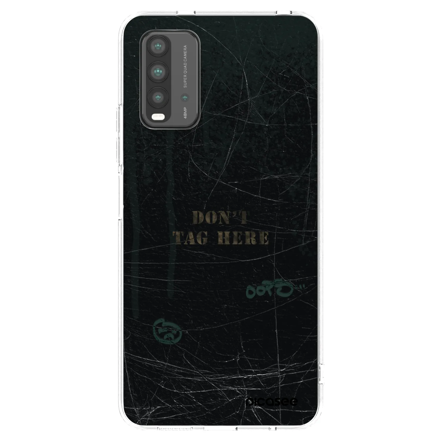 Picasee Xiaomi Redmi 9T Hülle - Schwarzes Silikon - DON´T TAG