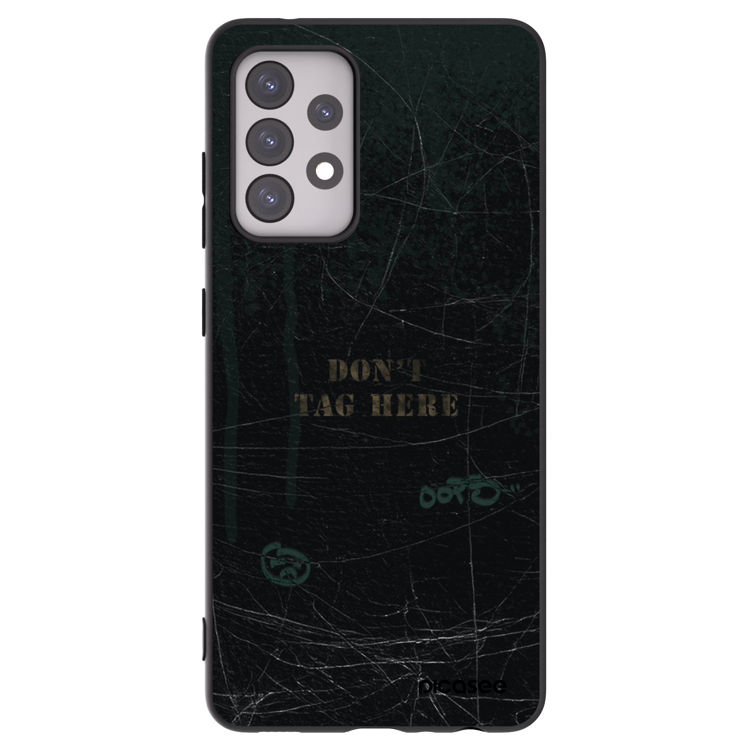 Picasee Samsung Galaxy A52s 5G A528B Hülle - Schwarzes Silikon - DON´T TAG