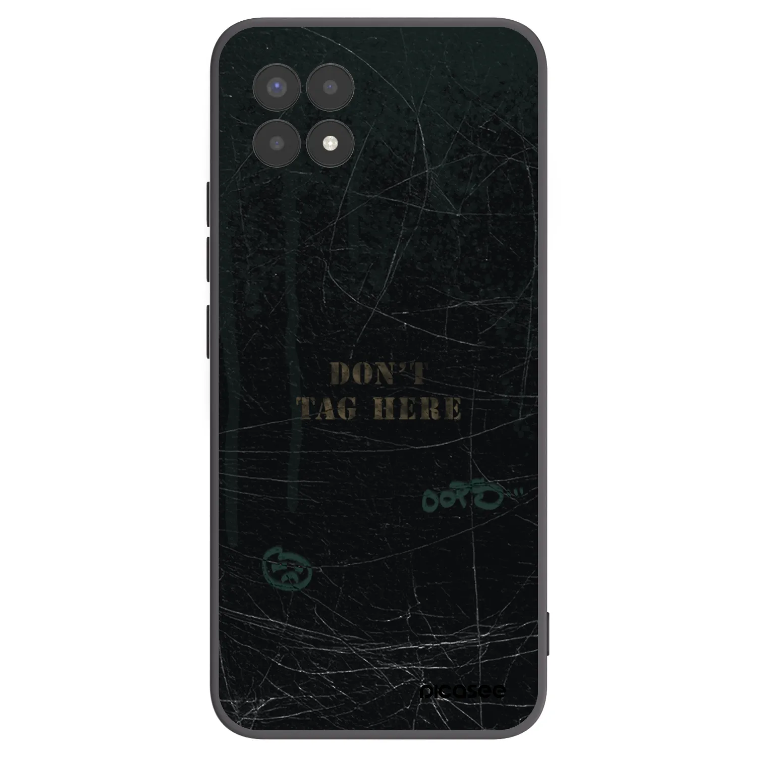 Picasee Realme 8i Hülle - Schwarzes Silikon - DON´T TAG