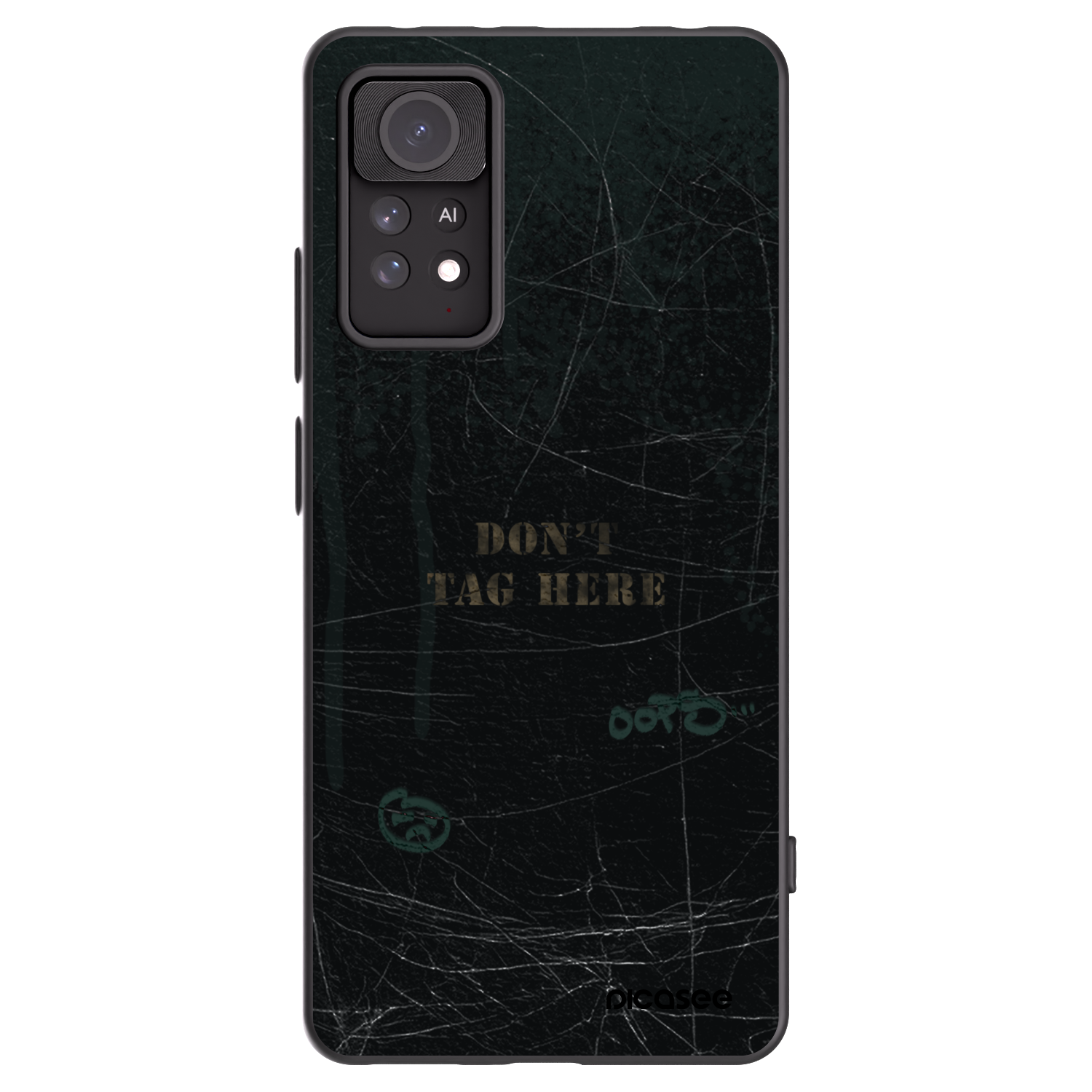 Picasee Xiaomi Redmi Note 11 Pro Hülle - Schwarzes Silikon - DON´T TAG
